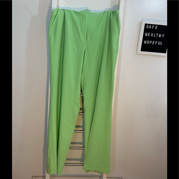 Yarns & Stitches Pants - Yarns & Stitches Green Vintage Slacks